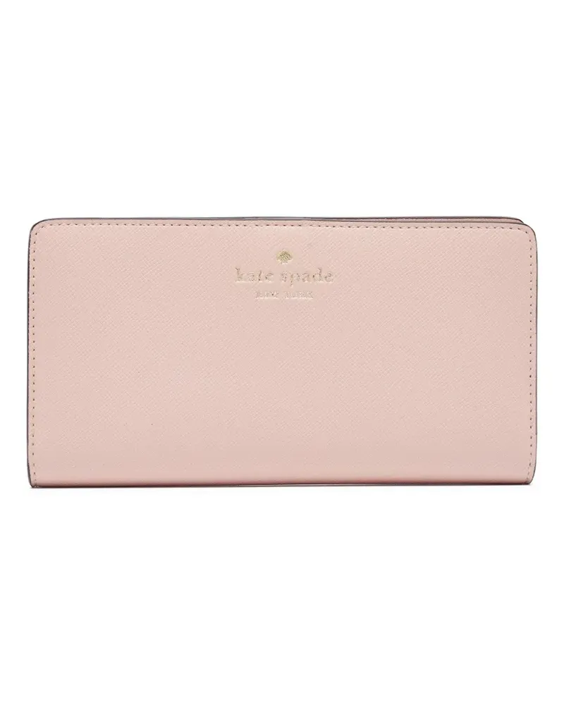 Kate Spade Stack Portemonnaie aus Saffiano-Leder - Rosa Rosa