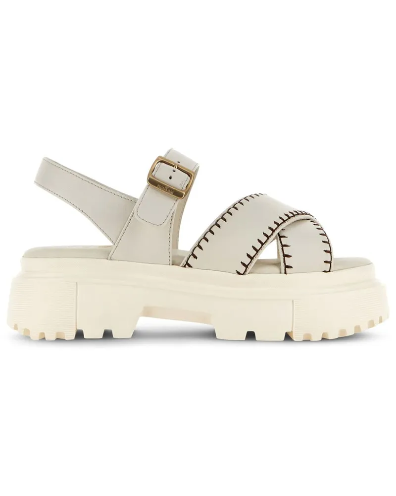 Hogan Sandalen aus Leder 55mm - Nude Nude