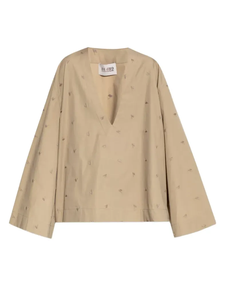 ATTICO Estate Meravigliosa Bluse - Nude Nude