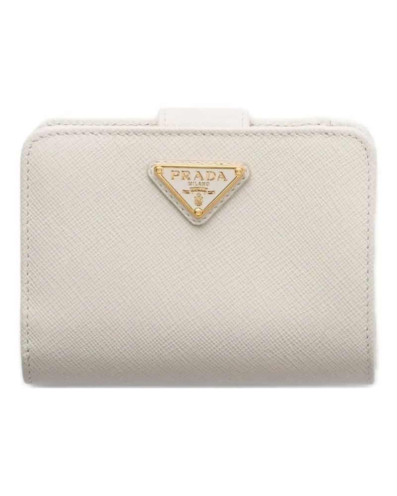 Prada Kleines Portemonnaie aus Saffiano-Leder - Nude Nude