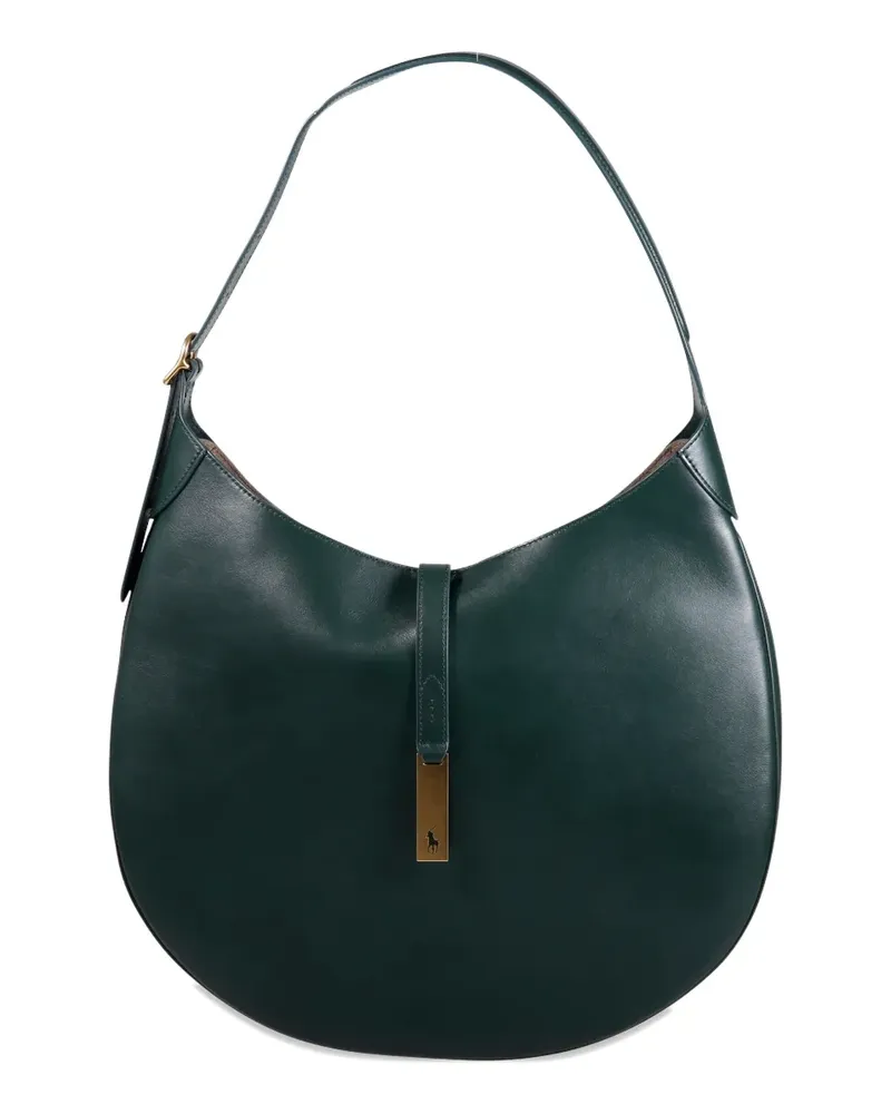 Ralph Lauren Halbrunde Schultertasche - Grün Grün