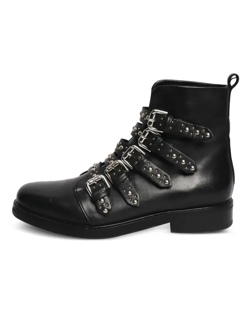 Maje Stiefeletten mit Nieten - Schwarz Schwarz
