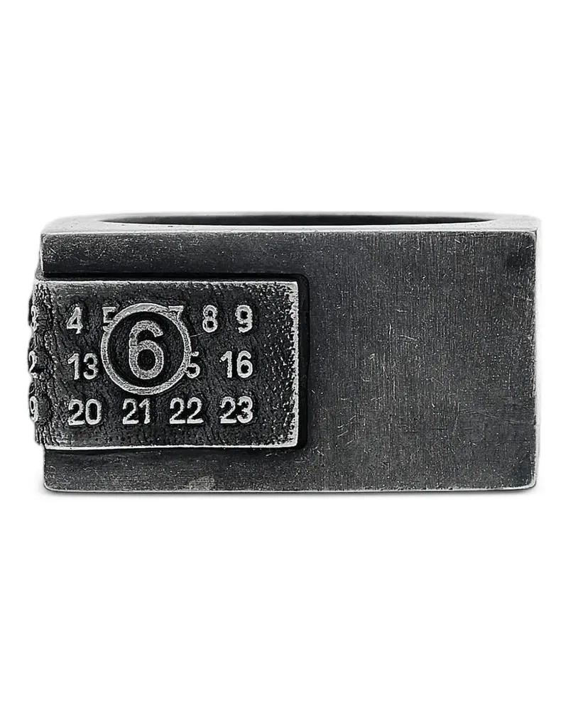 Maison Margiela Ring mit eckiger Form - Grau Grau