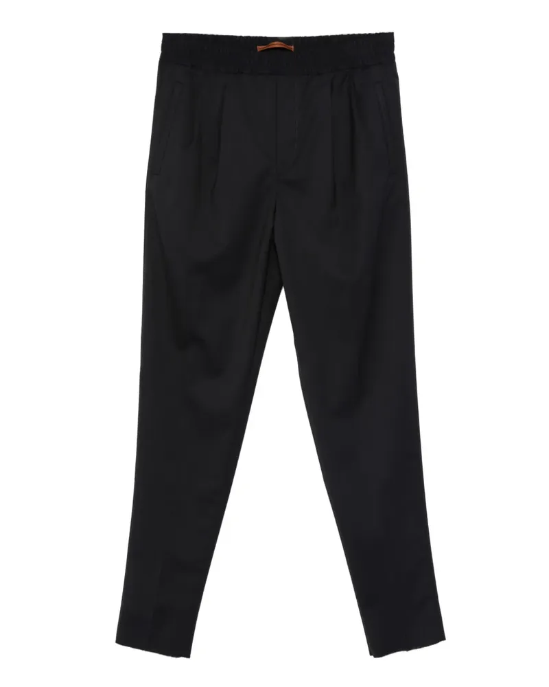 Ermenegildo Zegna Hose mit elastischem Bund - Schwarz Schwarz