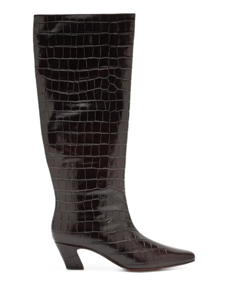 Loeffler Randall Marley croc-effect boots - Braun Braun