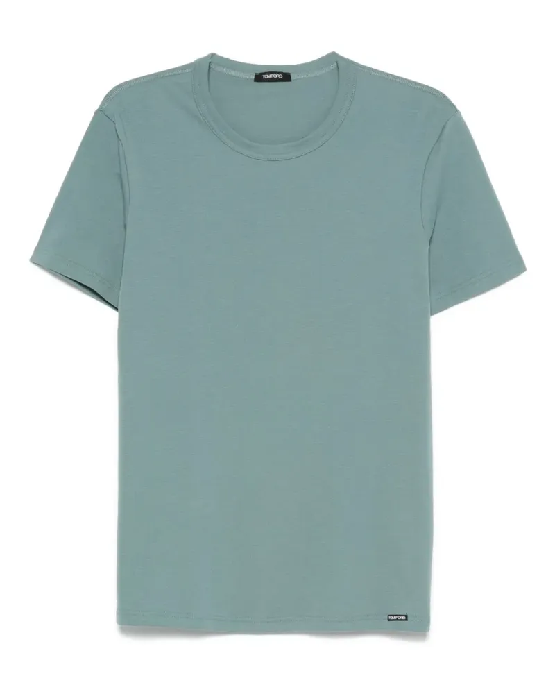 Tom Ford T-Shirt aus Baumwollgemisch - Blau Blau