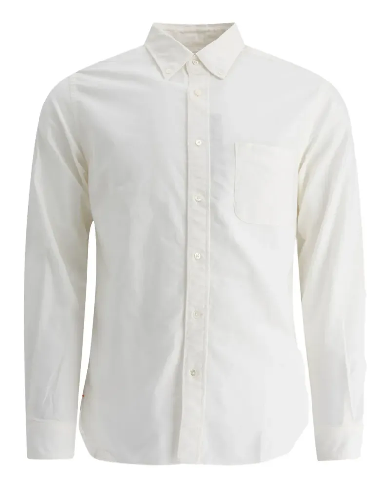 Beams Plus Oxford Hemd mit Tasche - Weiß Weiß