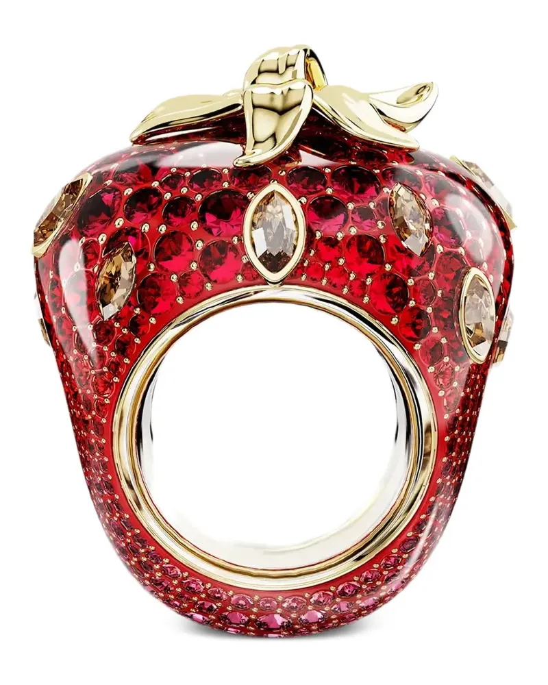 Swarovski Idyllia Ring mit Erdbeer-Kristallen - Rot Rot