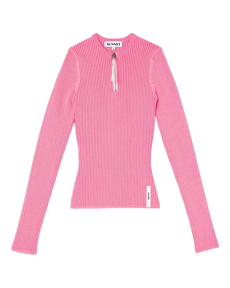 SUNNEI Pullover mit rundem Ausschnitt - Rosa Rosa