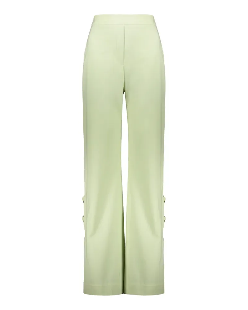 ELLERY flared-leg side-detail trousers - Grün Grün