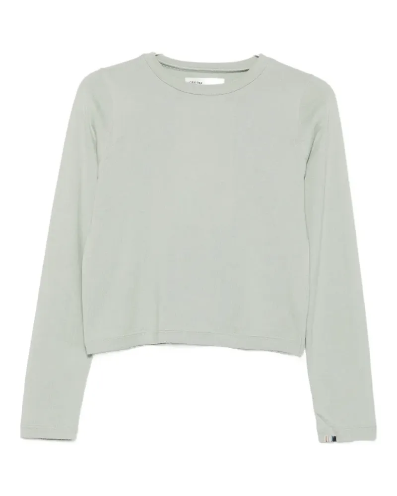 extreme cashmere N°451 Lisa Langarmshirt mit rundem Ausschnitt - Grün Grün