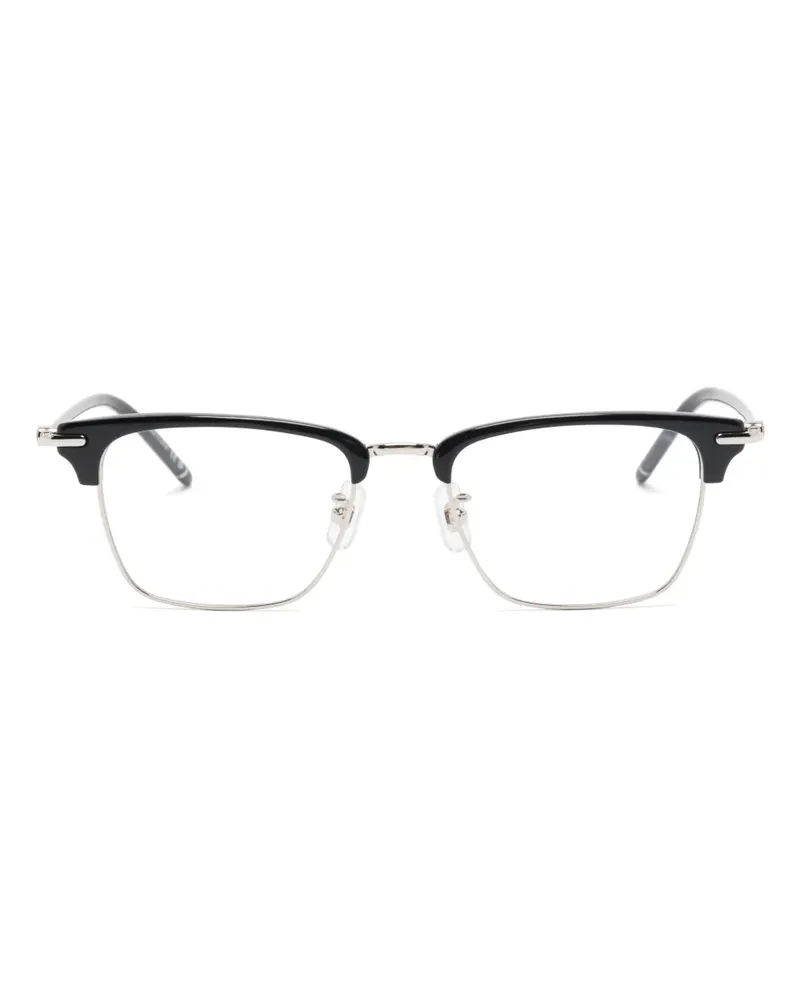 Montblanc Brille mit eckigem Gestell - Schwarz Schwarz