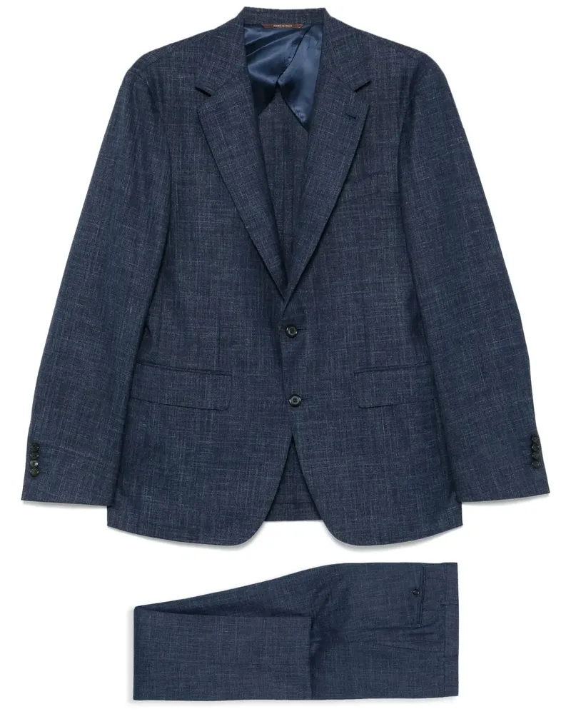 Canali Einreihiger Anzug - Blau Blau