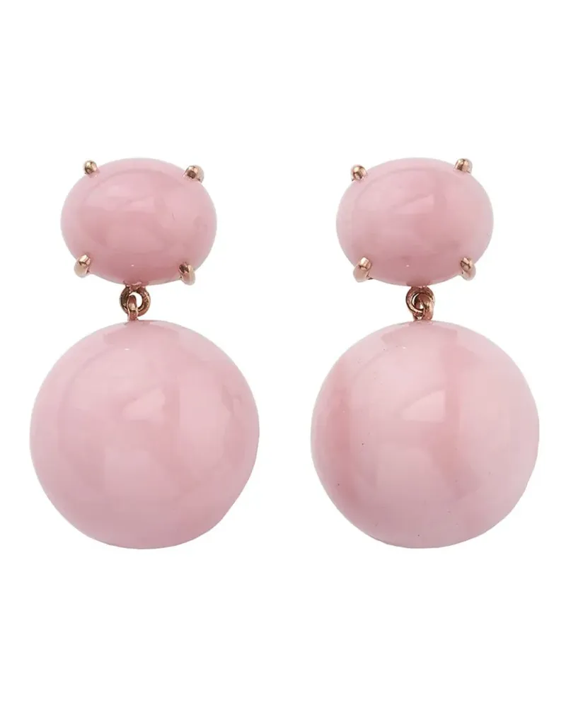 Irene Neuwirth 18kt Rotgoldohrringe mit Opal - Rosa Rosa