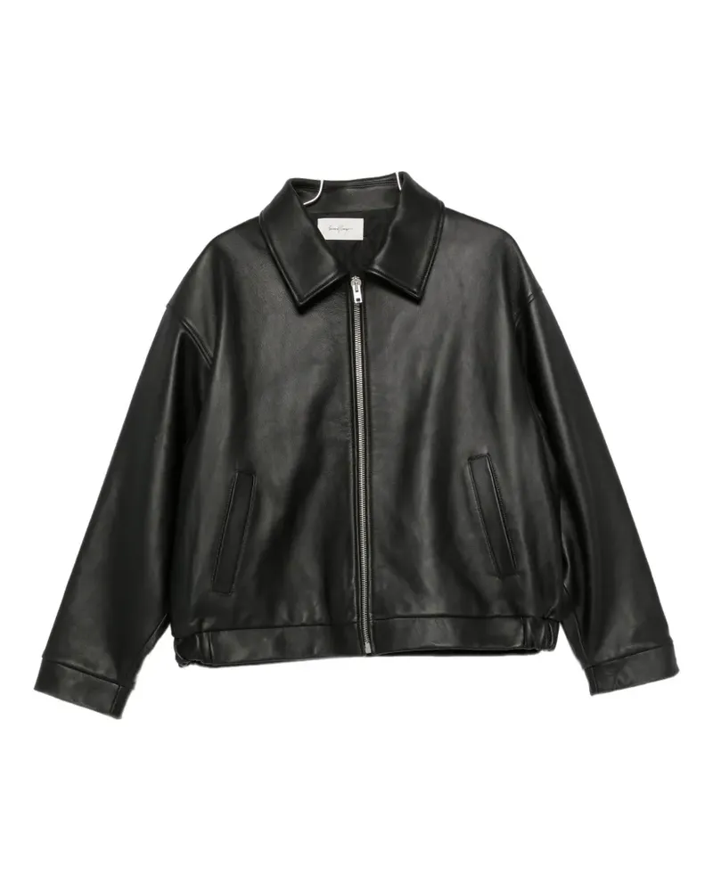 Second/Layer Barras leather jacket - Schwarz Schwarz