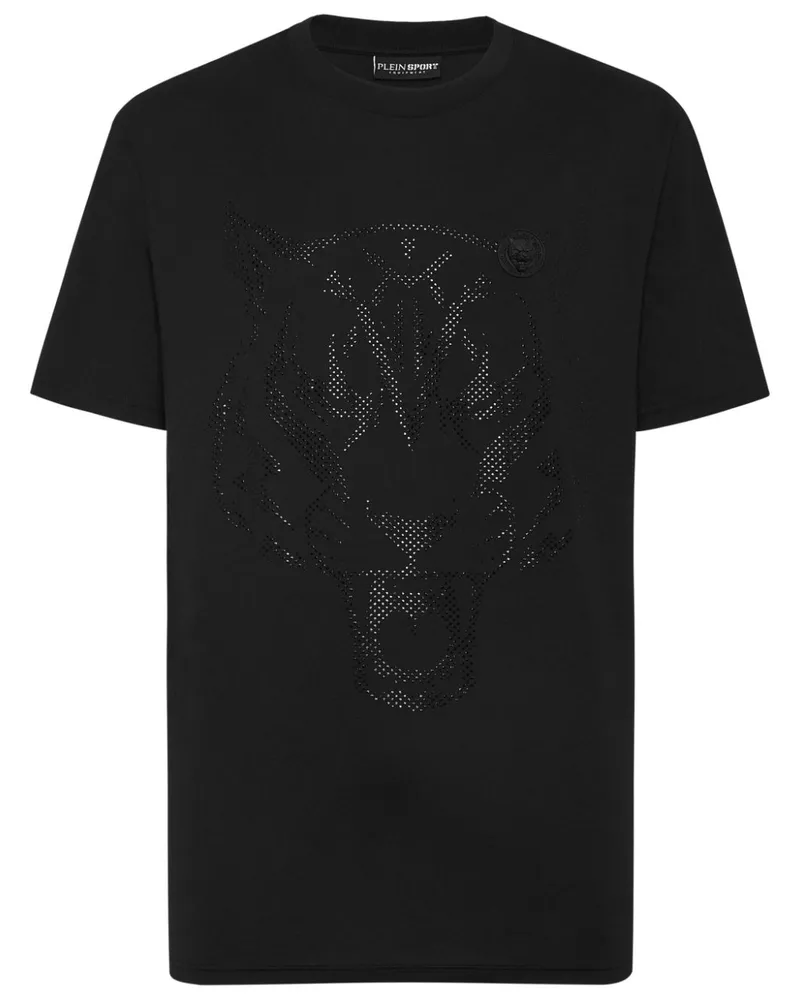 Philipp Plein T-Shirt mit Tigermotiv - Schwarz Schwarz