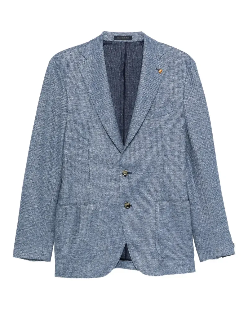 Sartoria Latorre Sakko mit fallendem Revers - Blau Blau