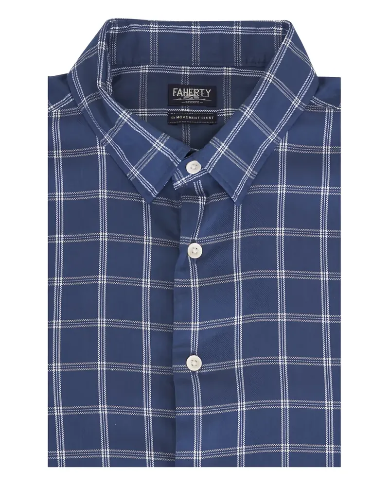 Faherty checked shirt - Blau Blau