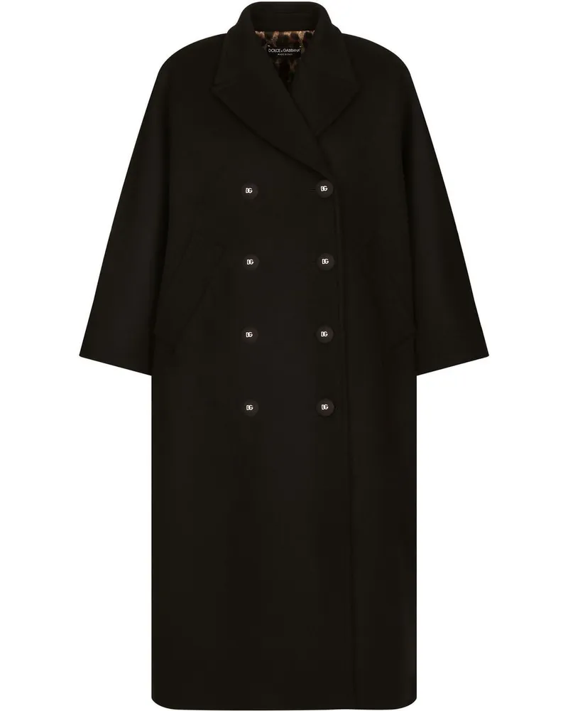 Dolce & Gabbana Doppelreihige Cabanjacke - Schwarz Schwarz