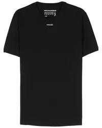 maharishi T-Shirt mit Logo-Print Schwarz