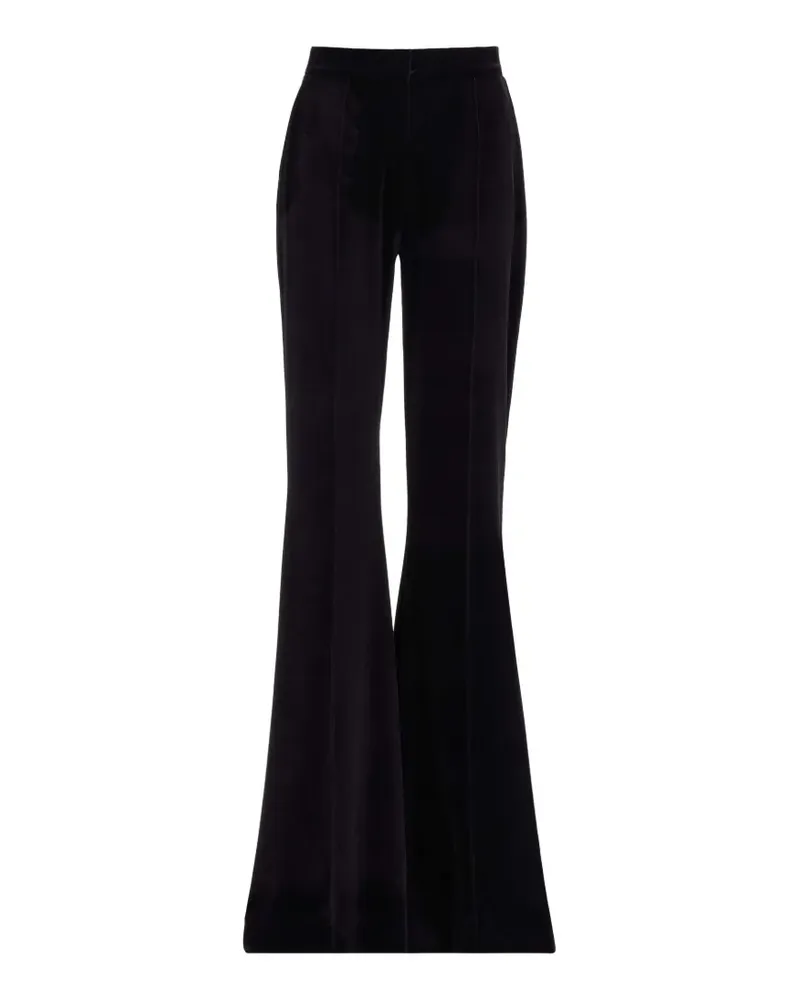 Elie Saab Ausgestellte High-Waist-Hose - Schwarz Schwarz