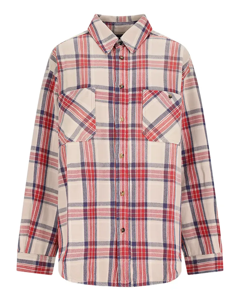 Destin check-pattern button-up shirt - Nude Nude