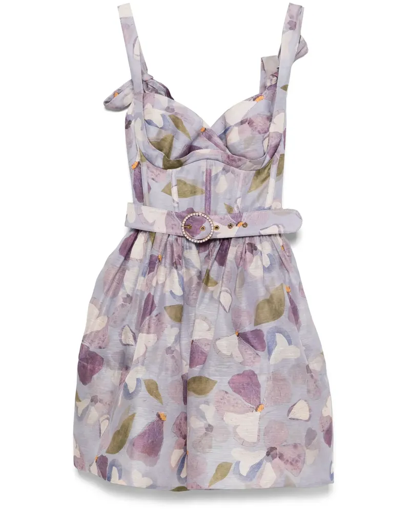 Zimmermann Dawning Minikleid - Violett Violett
