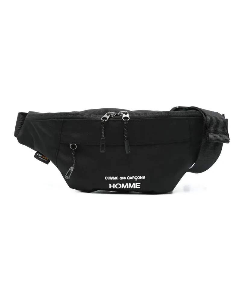 Comme des Garçons Gürteltasche mit Logo-Stickerei - Schwarz Schwarz