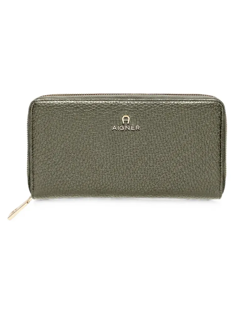 Aigner Ivy logo-plaque wallet - Grün Grün