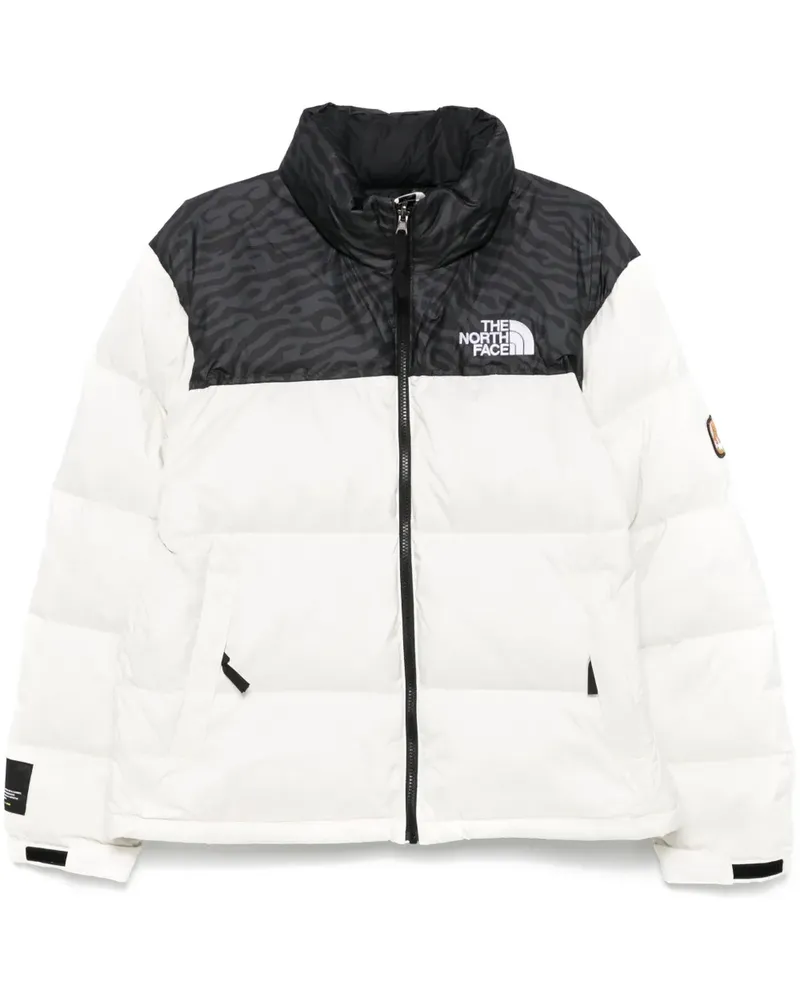 The North Face Steppjacke in Colour-Block-Optik - Weiß Weiß