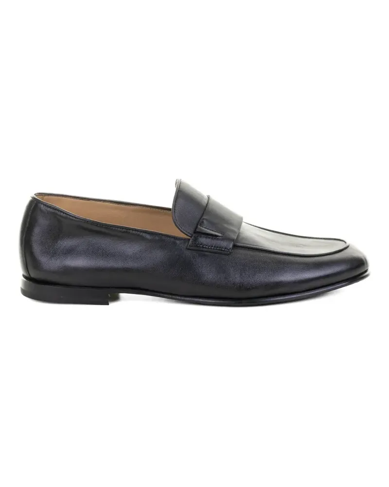 Neil Barrett round-toe Penny leather loafers - Schwarz Schwarz
