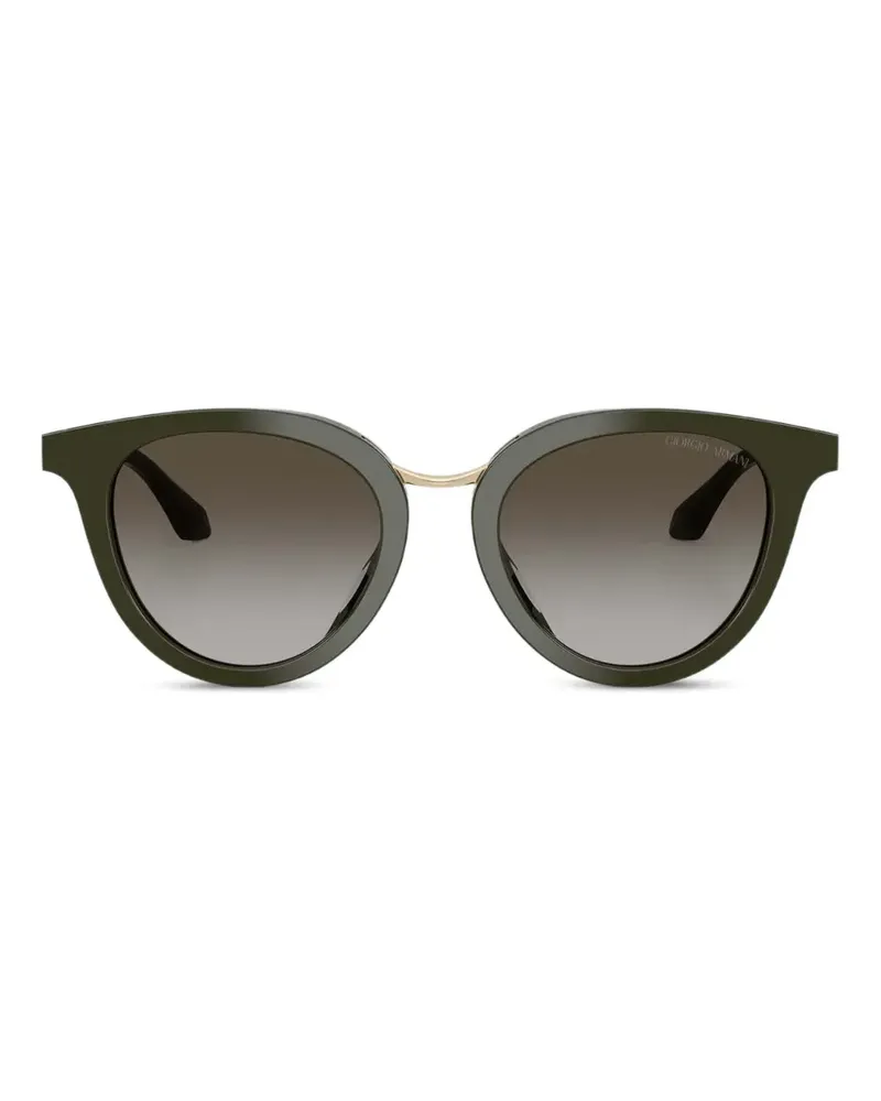 Giorgio Armani Sonnenbrille mit rundem Gestell - Grün Grün