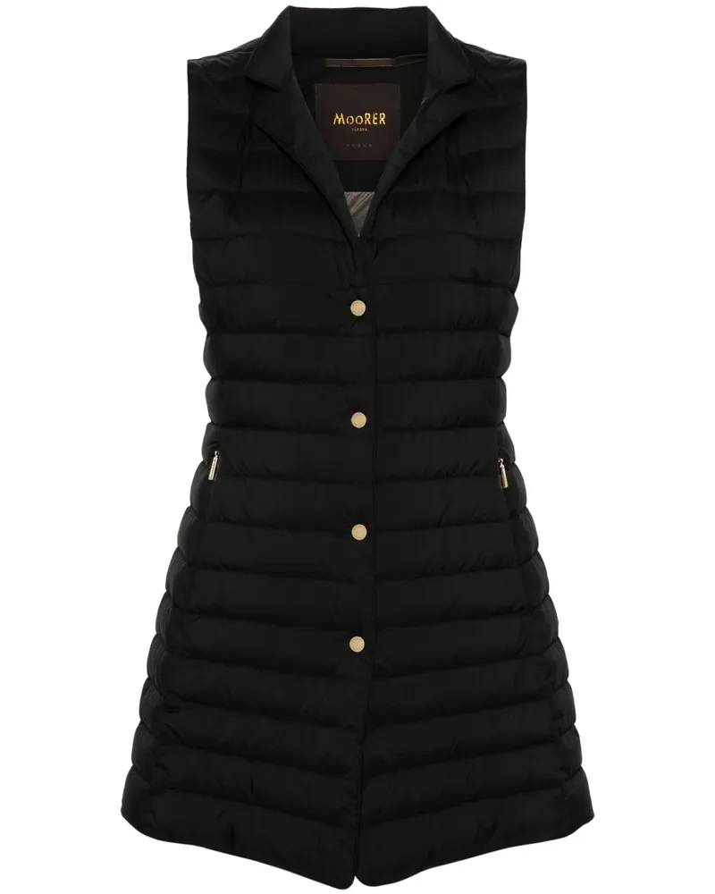 MOORER Gesteppte Gayle Daunenweste - Schwarz Schwarz