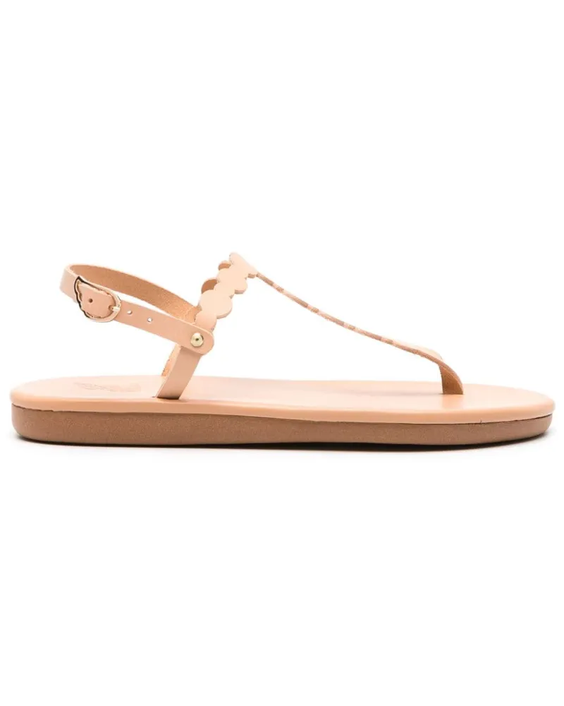 Ancient Greek Sandals Flache Velos Sandalen - Nude Nude