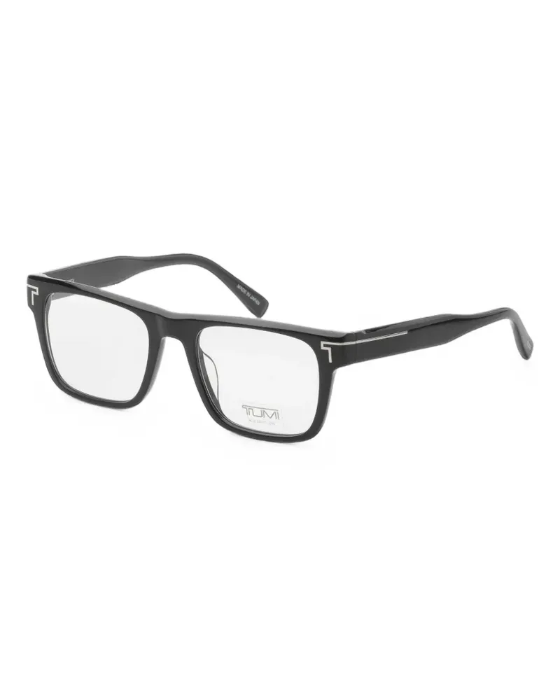 Tumi rectangle-frame glasses - Schwarz Schwarz