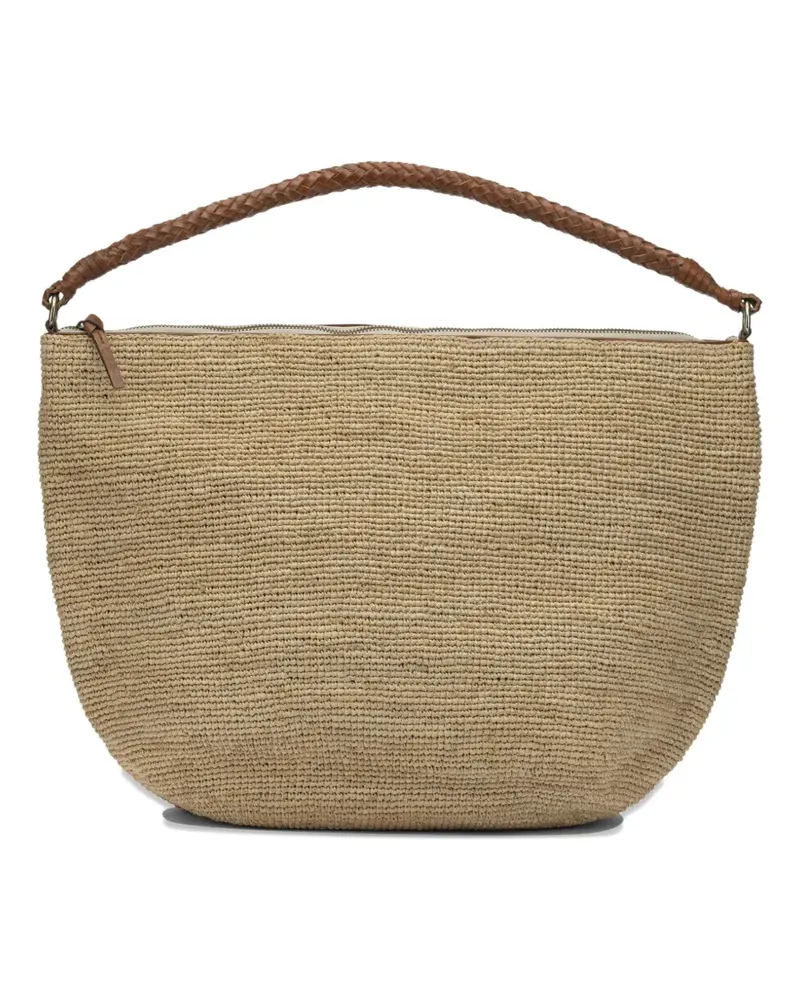 IBELIV Utopia woven braided-handle tote bag - Nude Nude