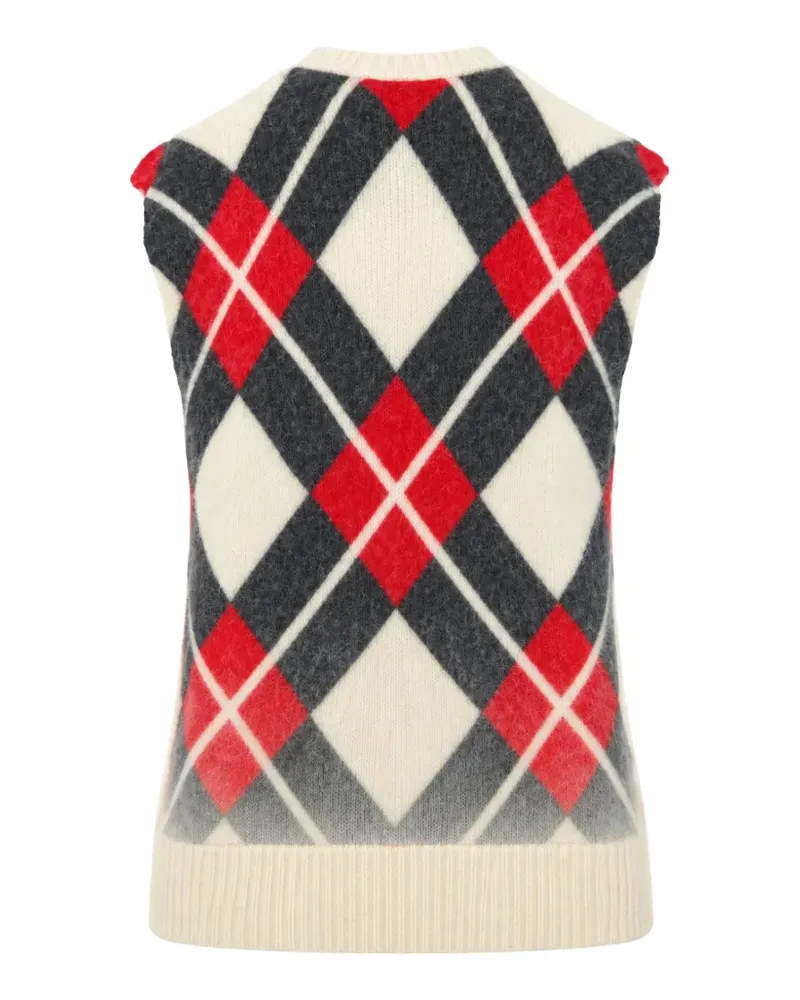 Semicouture Hailey Pullunder mit Argyle-Muster - Nude Nude