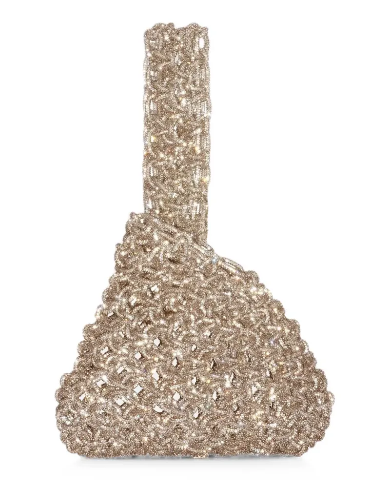 HIBOURAMA Niky crystal-embellished tote bag - Gold Gold