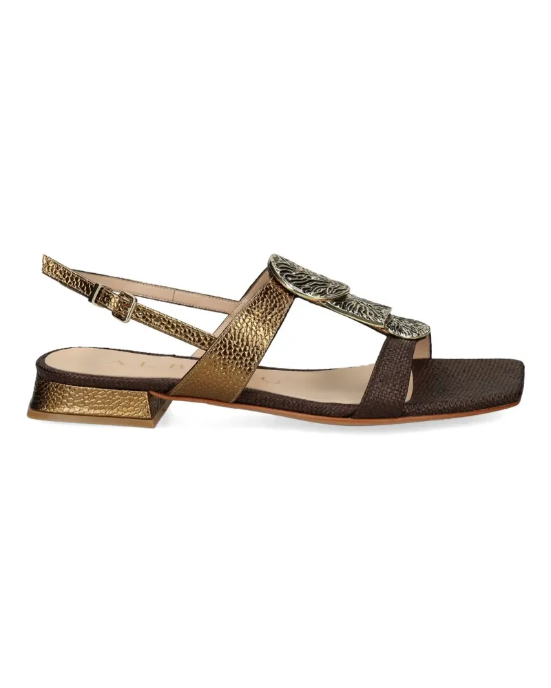 Albano engraved-appliqué sandals - Braun Braun