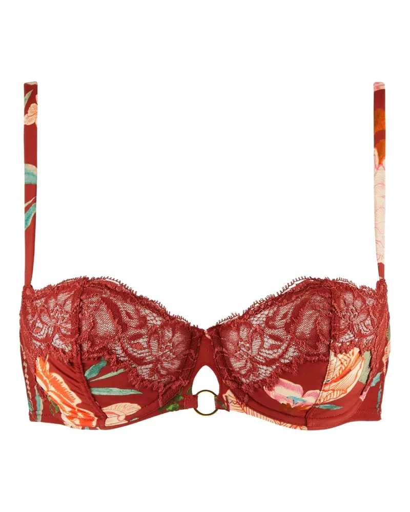 Aubade Sweet Folk BH mit Blumenprint - Braun Braun