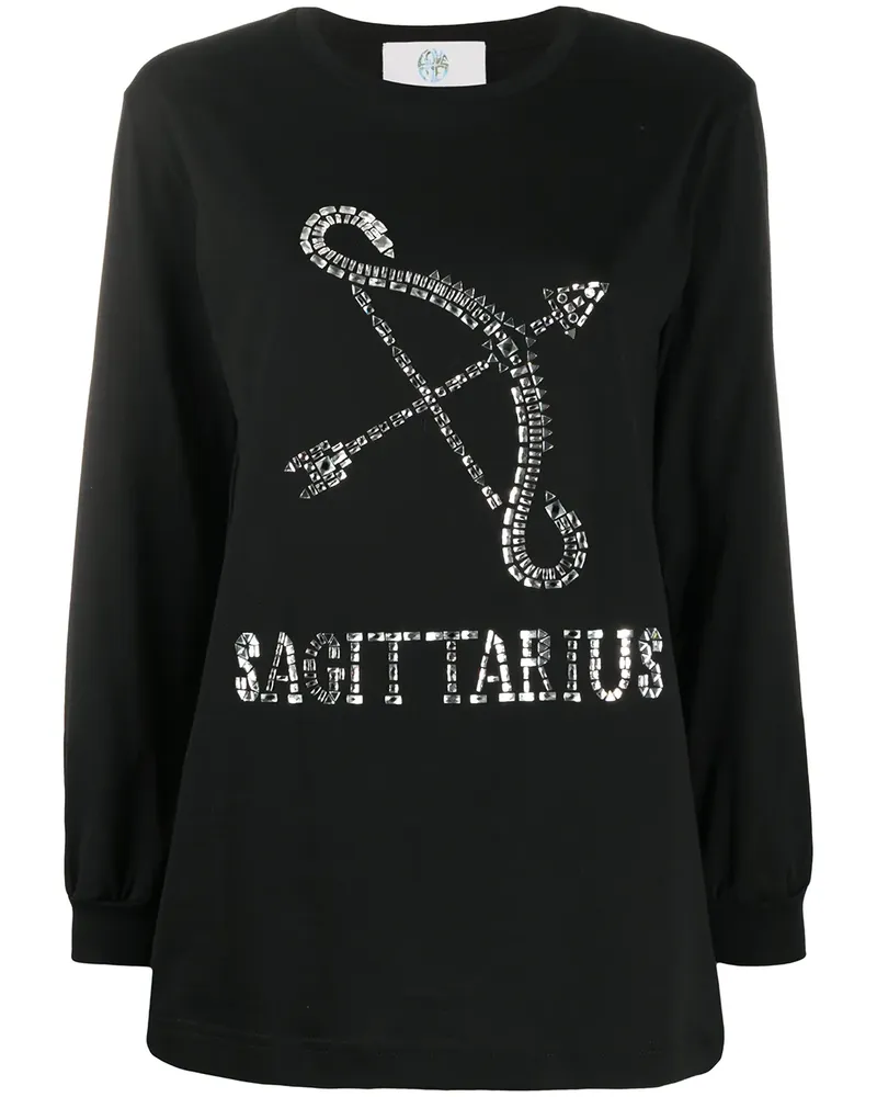 Alberta Ferretti Sagittarius' Sweatshirt - Schwarz Schwarz