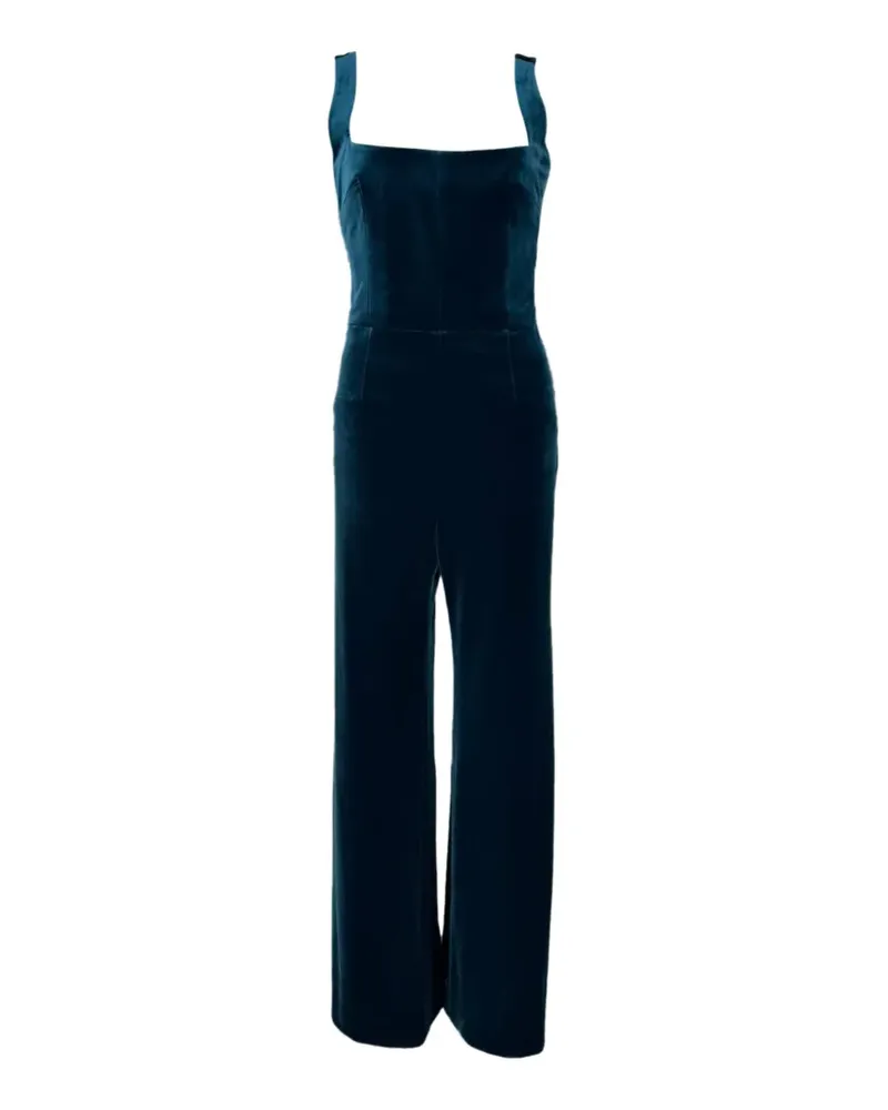 GALVAN Vesper velvet jumpsuit - Blau Blau
