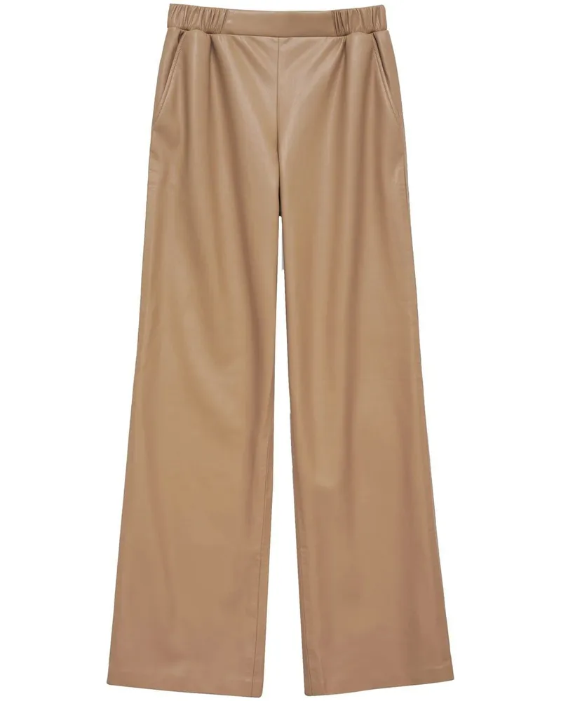 Anine Bing Koa Hose aus Faux-Leder - Nude Nude