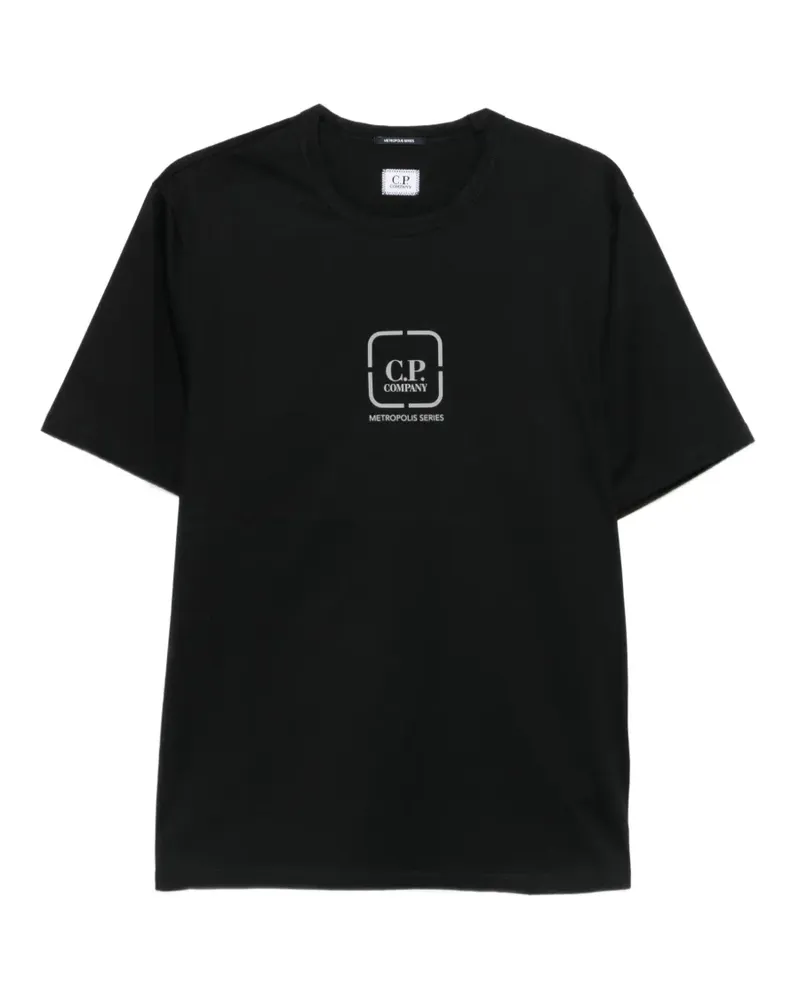 C.P. Company logo-print T-shirt - Schwarz Schwarz