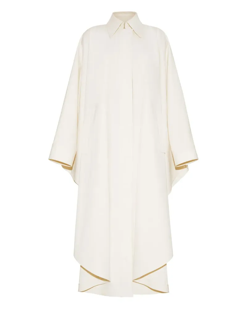 Adam Lippes Poncho aus Baumwoll-Twill - Weiß Weiß