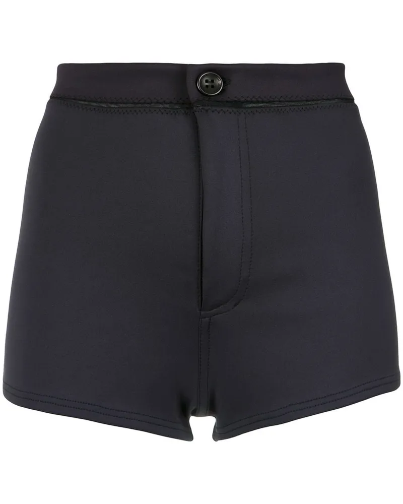 Amir Slama Shorts mit hohem Bund - Schwarz Schwarz