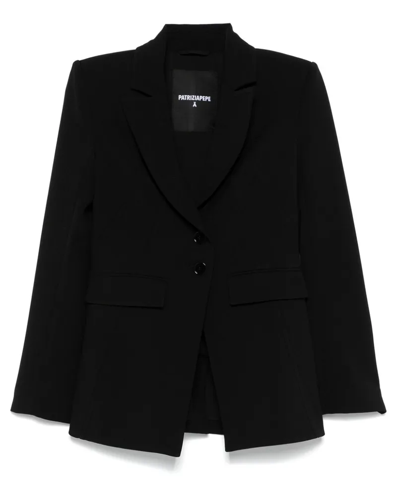 Patrizia Pepe Blazer mit fallendem Revers - Schwarz Schwarz