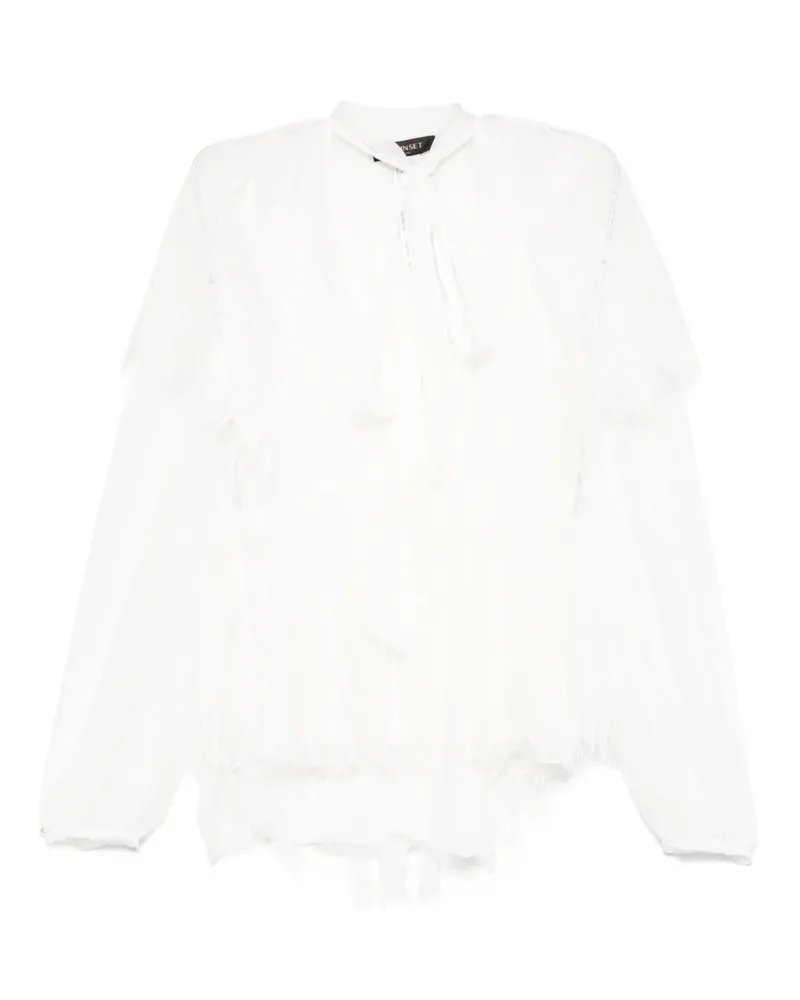 Twin-Set Bluse aus Seide - Weiß Weiß
