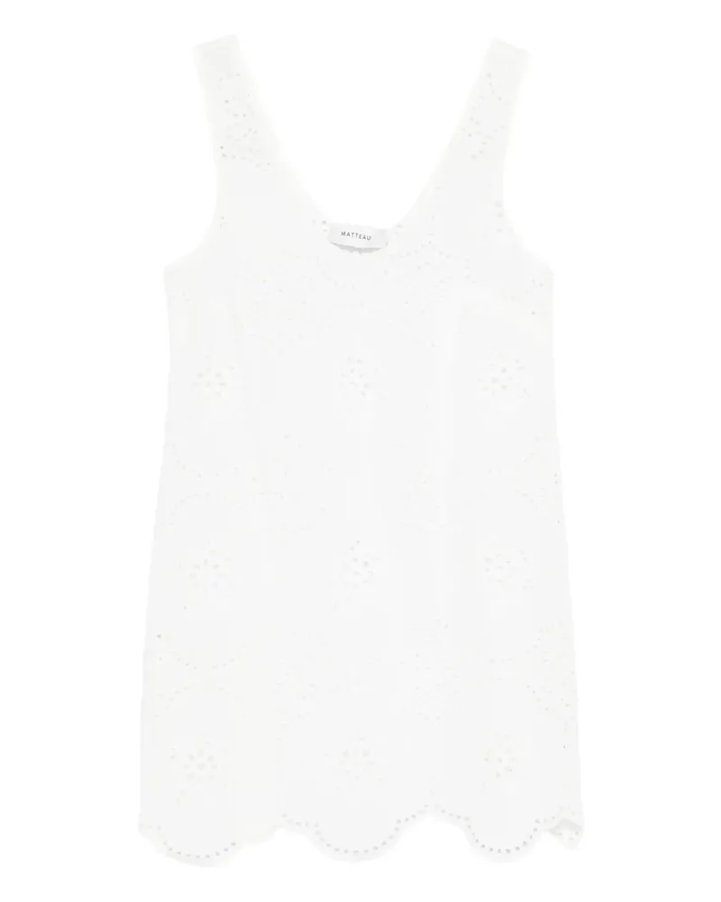 Matteau broderie tank dress - Weiß Weiß