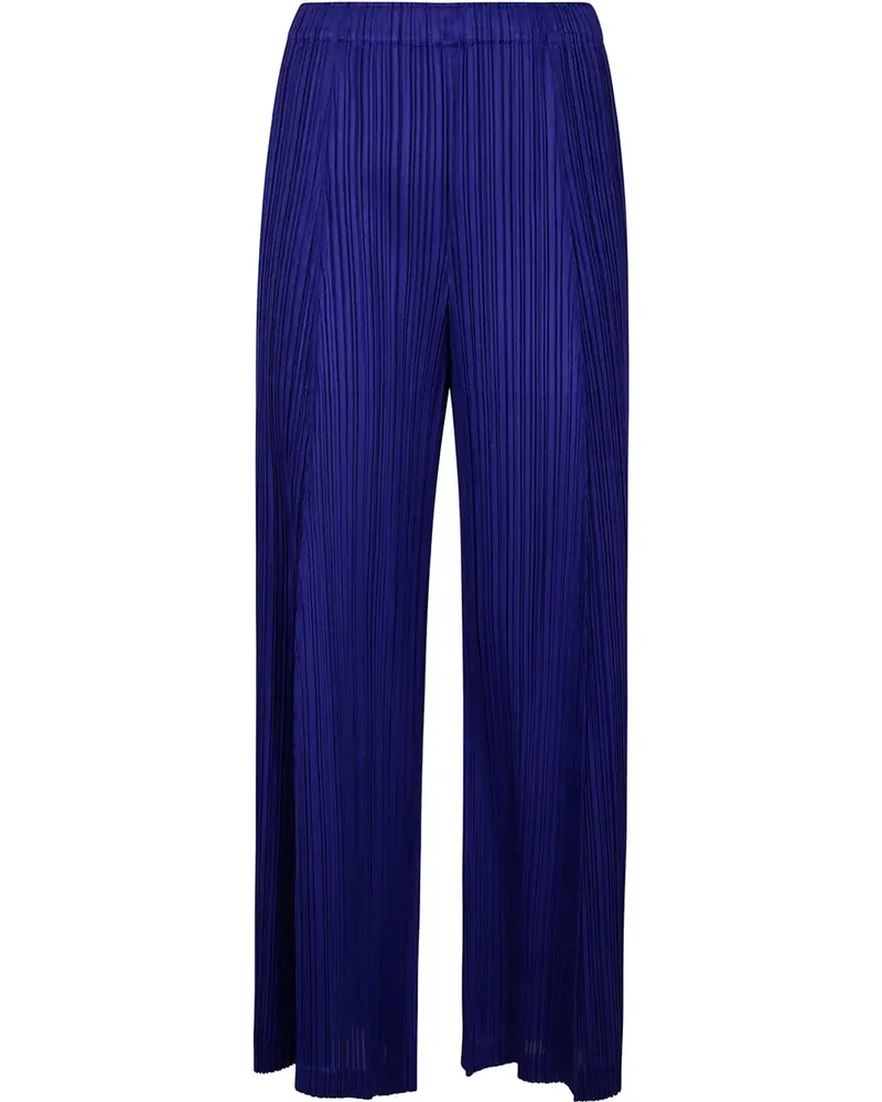 Issey Miyake Hose mit Bundfalten - Blau Blau